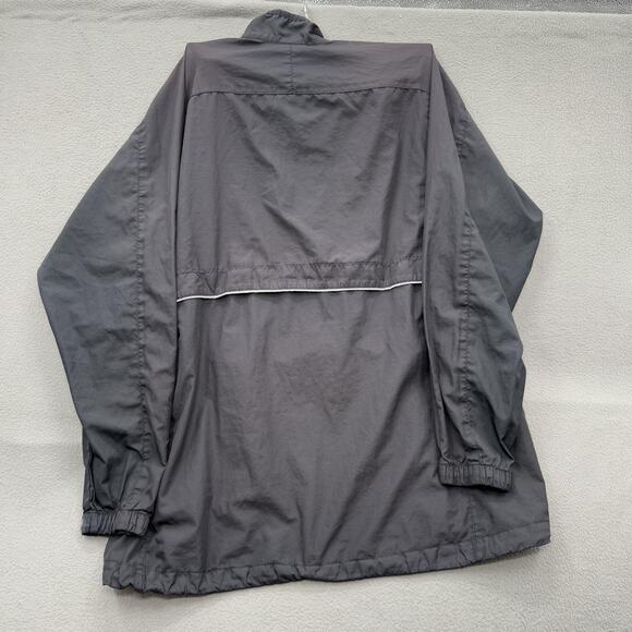 Vintage Nike Windbreaker Jacket Boys Large Black Half Zip Pullover Anorak Mesh - Picture 2 of 10